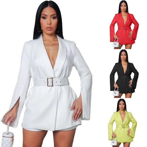 Fashion Boutique Branded Casual Air Layer Office Dress (With Belt)