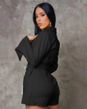 Fashion Boutique Branded Casual Air Layer Office Dress (With Belt)