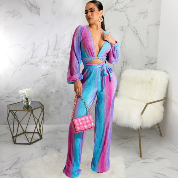 Rainbow Passion Printed 2 Piece Set