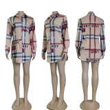 Summer Lapel Digital Colorful Print Casual Shirt Dress