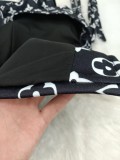 Printed Double Thermal Lining Long Vest Jacket