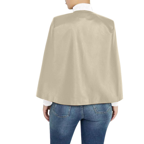 Khaki PU Leather Fake 2 Pcs Set