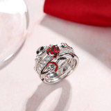 Fashion Christmas Skull Cute Christmas Ring Size 6-11