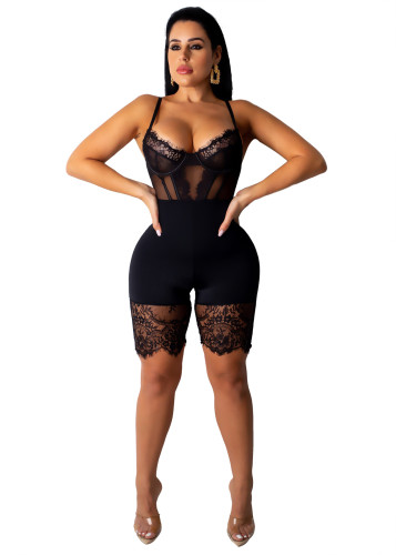 Cartilage Corset Straps Lace Sexy Romper