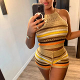 Fashion Halter Sweater Set