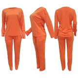 Solid Top & Pants Set