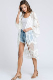 Lace Mesh Embroidered Beach Cardigan