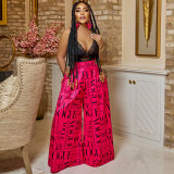 Casual Loose Printed Trousers