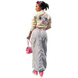 Trendy Printed Single-breasted Baseball Jacket