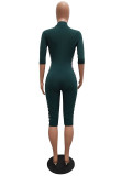Casual Racing Printed Rompers