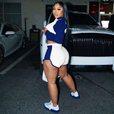 Women Clothes Fashion Casual Fall Winter Long Sleeve Sport Two Piece Shorts Set