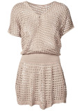 Mesh Knit Beach Blouse
