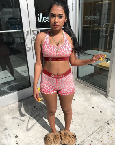 Casual Print Vest and Short