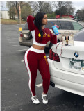 Casual Letter Print Two Piece Outfits
