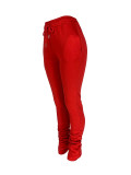Casual Sports Drawstring Pants with Pockets