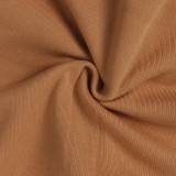 Solid Color Zip Up High Neck Autumn 2 Piece Pant Set