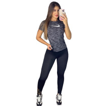 Casual Womens Sets Printed Sportswear Two Piece Set