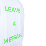 Casual Double Sided Printed Letter T-Shirt Dress
