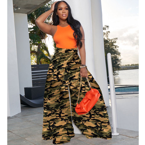 Casual Loose Printed Trousers