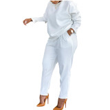 Solid Top & Pants Set