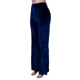 Micro-Flare Mid Waist Casual Pants