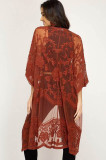 Lace Mesh Embroidered Beach Cardigan