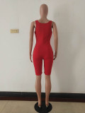 Strapless Zipper Romper