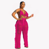 Knitted Tassel Sexy Two Piece Beach Outfits for Women Swimsuit Summer Vacation Matching Sets