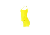 Solid Color Straps Short Outfits