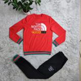 Casual Sportswear Embroidery Letter Sweatshirt + Trousers Two Piece Set
