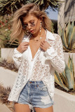Cotton Lace Shirt Beach Shirt