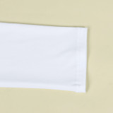Casual Solid White Fall Mujar Set