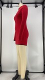 Solid Color Zipper Stitching Mini Dress