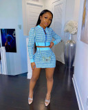 Casual Printed Thread Skirt Set