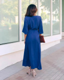 Cotton Embroidered Drawstring Beach Dress