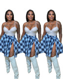 Casual Multi-color Printed Irregular Skirt