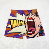 Ladies Pattern Printed Yoga Shorts