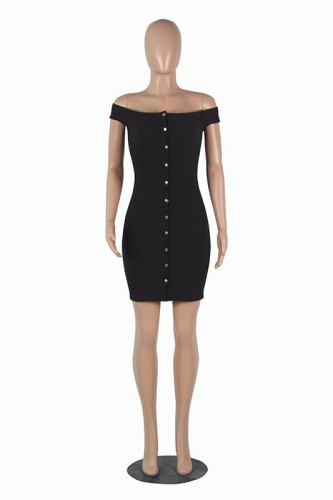 Casual Off-the-shoulder Mini Dress