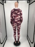 2PCS Autumn Winter Clothes Camouflage Women Tracksuit Casual Hoodies Sweatshirt Pants Set