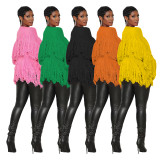Falling For Fringe Knit Sweater
