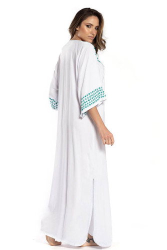 Cotton Embroidered Beach Dress