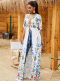 Printed Beach Cardigan