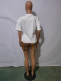 Summer Printed Letter Short Sets