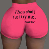 Ladies Shorts Pattern Printed Yoga Shorts