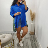 Fashion Loose Printed Ladies Shirt