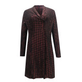 Casual Sequins Long Coat