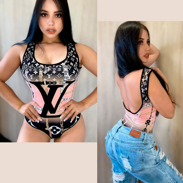 Sexy Print One Piece Swimsuits Rompers