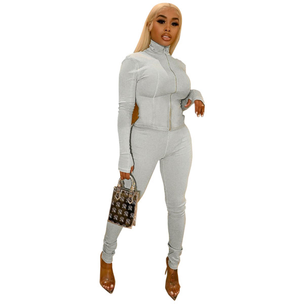 Casual Print Letter Pant Set
