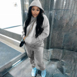 Womens 2 Pieces Joggers Outfits Long Sleeve Hoodie Sweatshirt and Skinny Pants Sports Sets