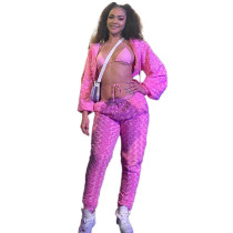 Rose Velvet Hoodie and Trousers Rose Velvet Hoodie and Trousers